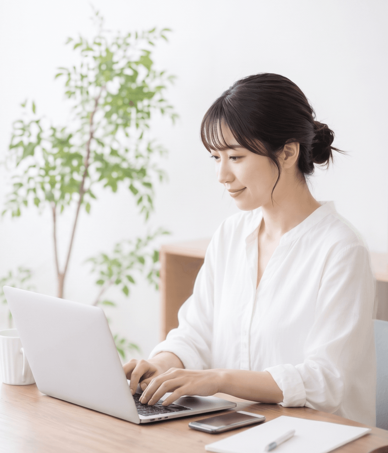 AI チャットボットを使う様子